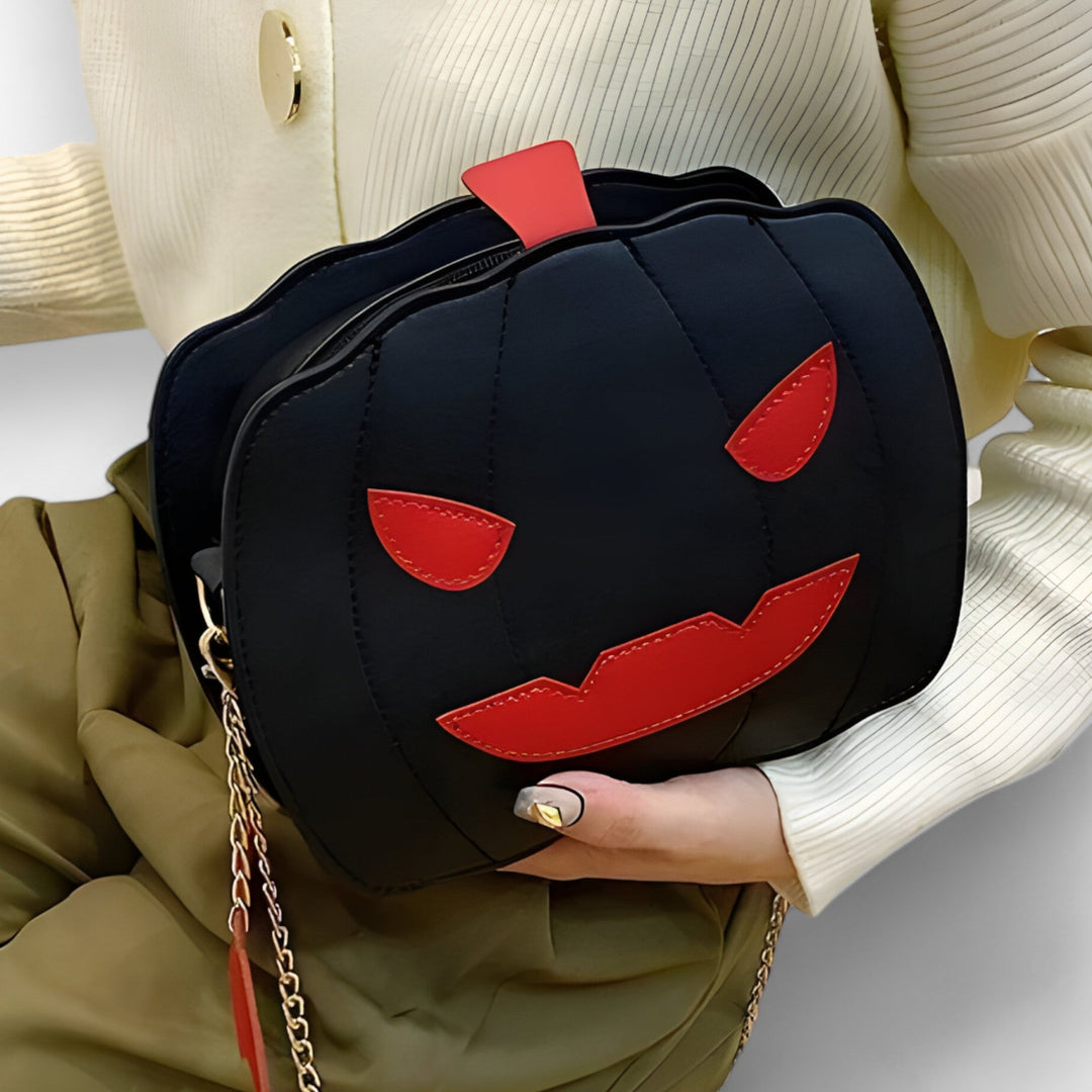 Borsa a forma di zucca Boo | - Borsa di Halloween creativa per un look elegante