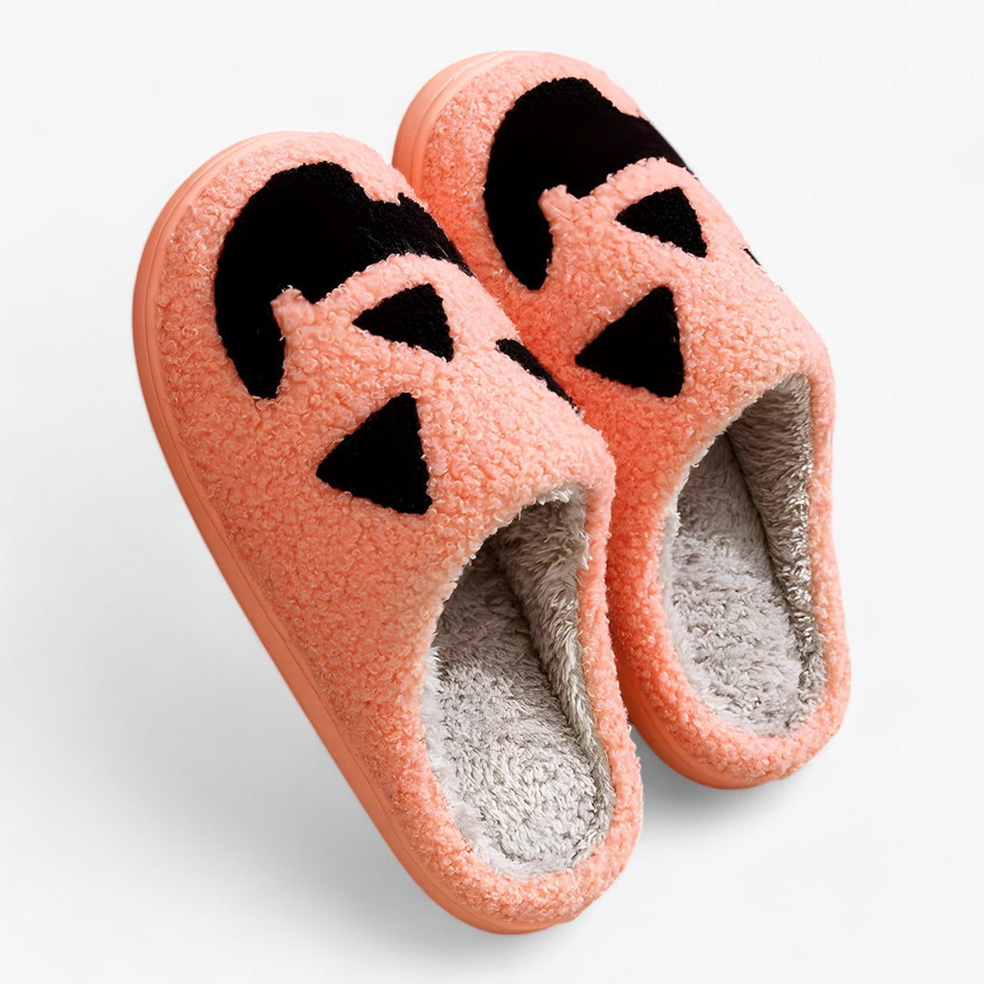 Kean | Halloween Pumpkin Shaped Slippers for Women - Warm and Fun Indoor Shoes