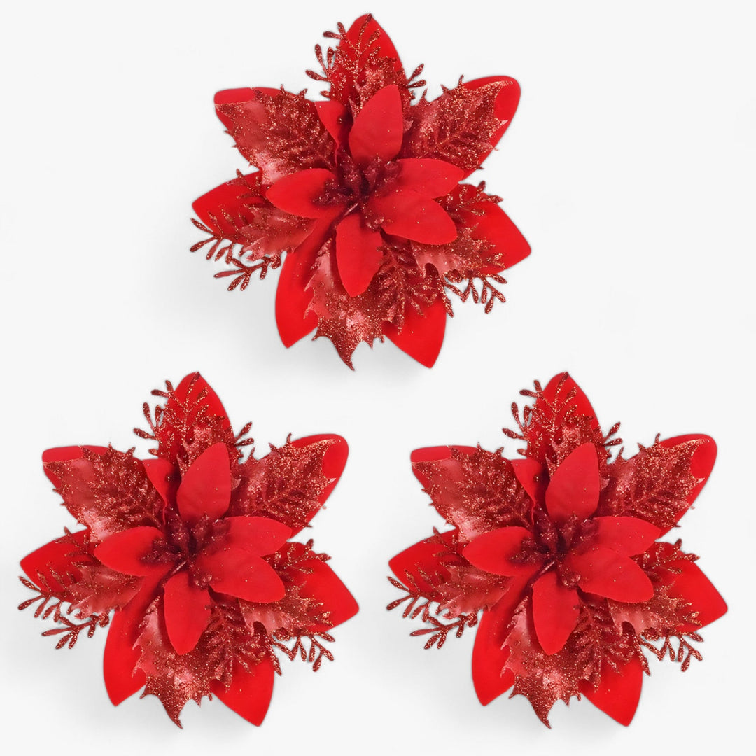 Émilie | Sparkling Christmas Flowers - Add a Dazzling Touch to Your Decoration