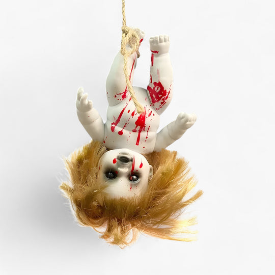 Jay | Hanging Ghost Baby Doll - Scary Decoration for Halloween Yard