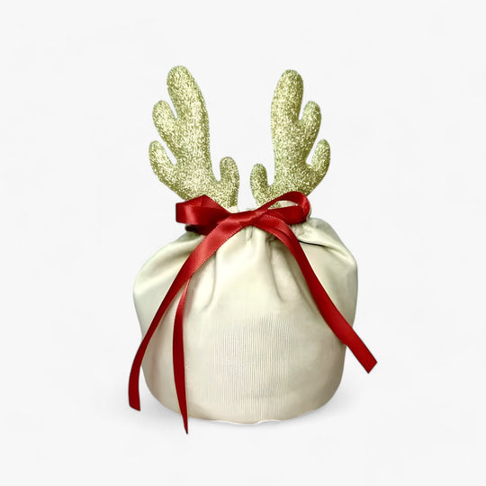 Sacchetto regalo Rudolph | Renna di velluto - La confezione perfetta per le feste