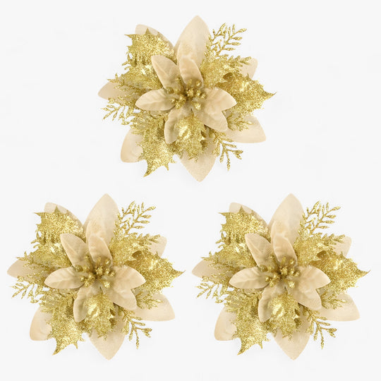 Émilie | Sparkling Christmas Flowers - Add a Dazzling Touch to Your Decoration