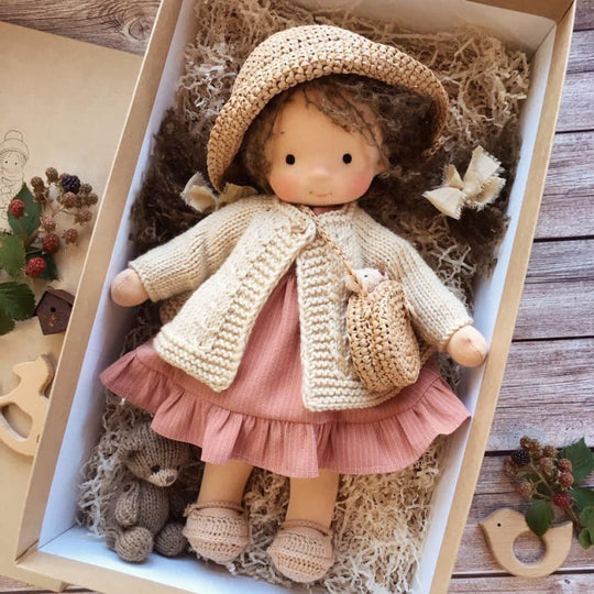 Dolly™ | Handcrafted Waldorf Doll - Soft and Lovable for Imaginative Play