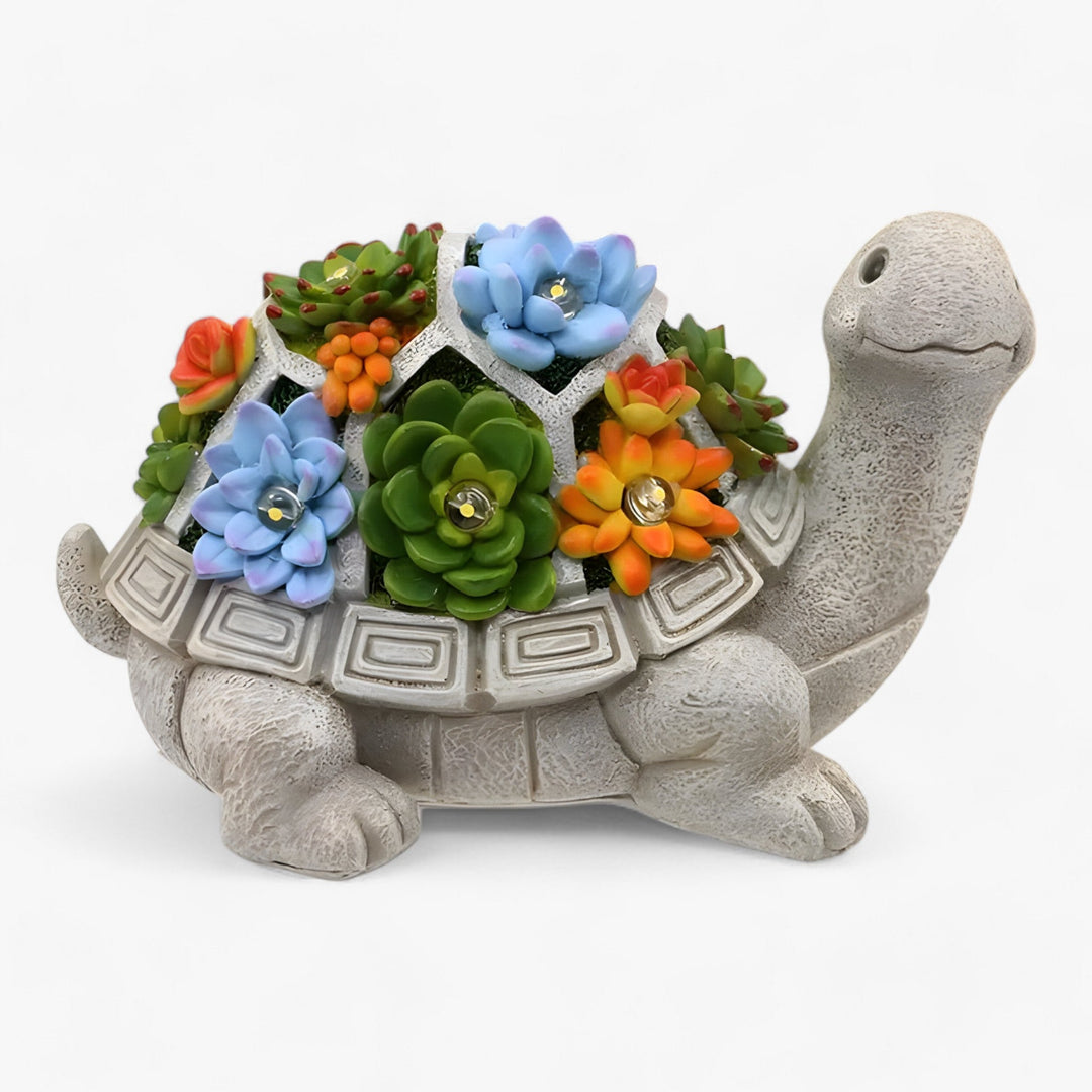 LumiTurtle | Solar Turtle Statue with LED Lights - Light Up Your Garden and Balcony!