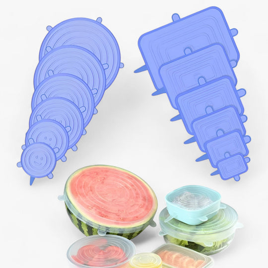 12 pieces Silicone Covers | Durable, reusable food covers