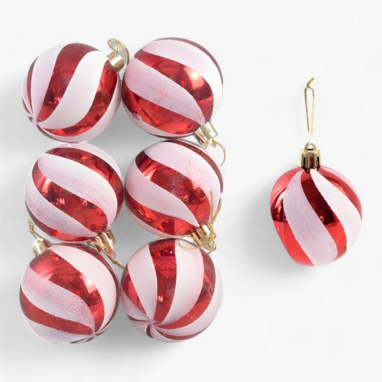 Noel | 6 Piece Christmas Balls - Ideal Decorations for Christmas Tree