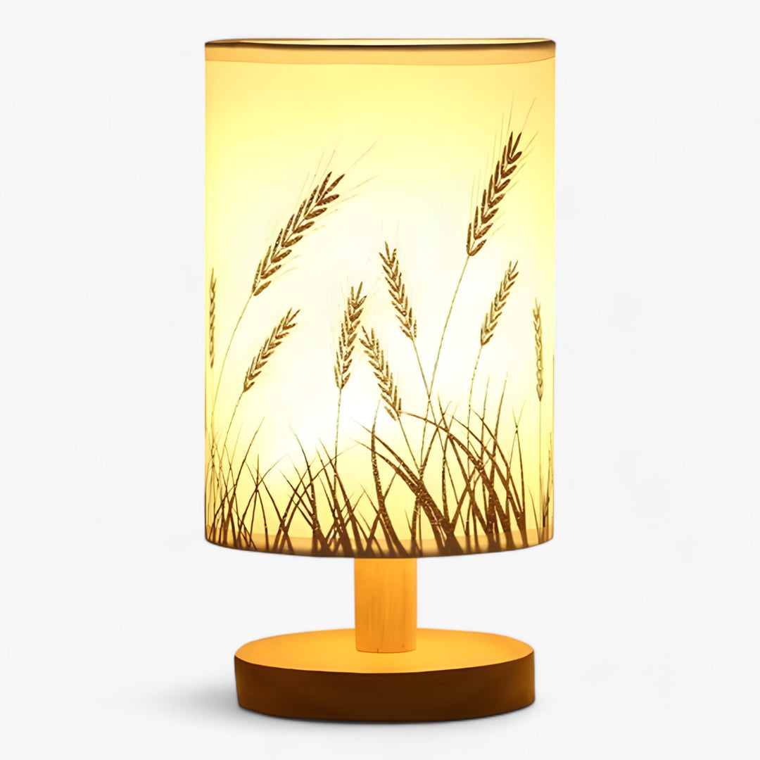 Elegant Wooden USB Table Lamp - Chic Cylindrical Night Light to Enhance Your Interior Decor