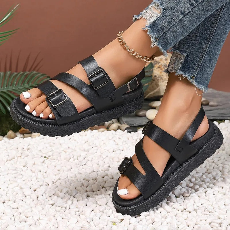 Amel™ - Vegan Leather Summer Sandals