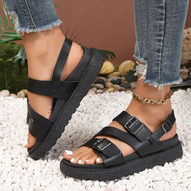 Amel™ - Vegan Leather Summer Sandals