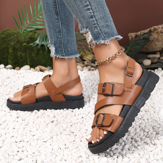 Amel™ - Vegan Leather Summer Sandals