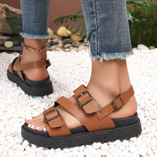 Amel™ - Vegan Leather Summer Sandals