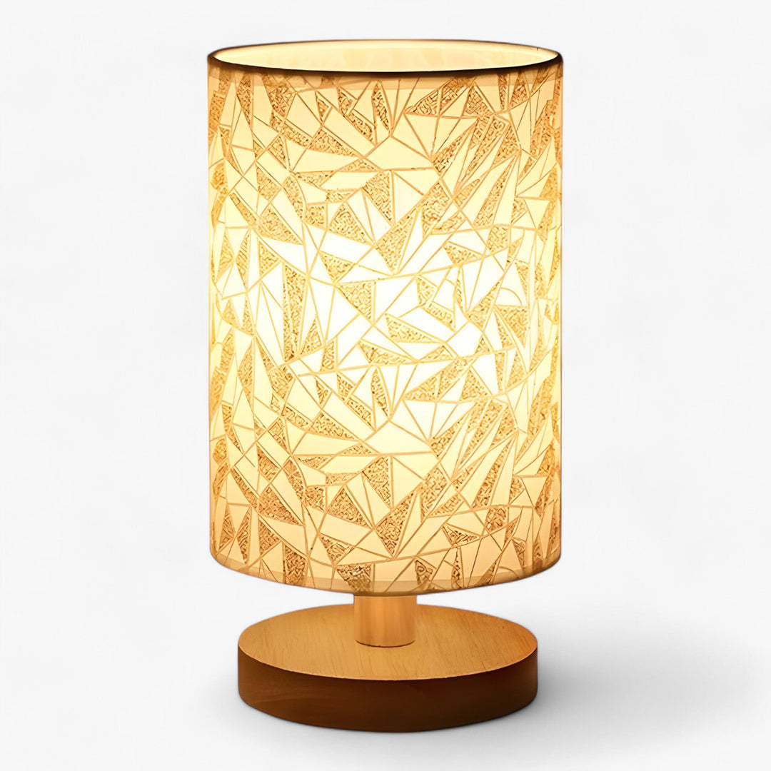 Elegant Wooden USB Table Lamp - Chic Cylindrical Night Light to Enhance Your Interior Decor