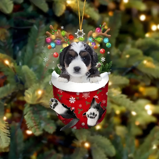 Ciondolo a forma di cucciolo dell'albero di Natale - Fascino festivo e regalo per gli amanti dei cani