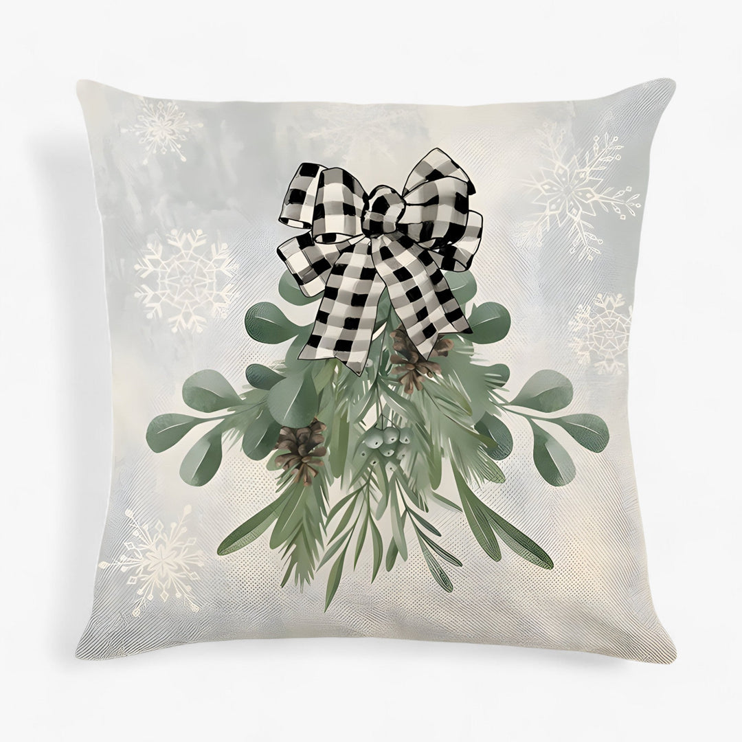 Frosty | Christmas Linen Cushion Cover - Festive and Comfortable Home Decor