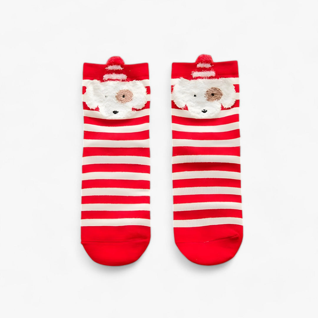 Holiday Fun | Cartoon Christmas Socks – Festive Ornaments and Gift Holders for Home Decoration