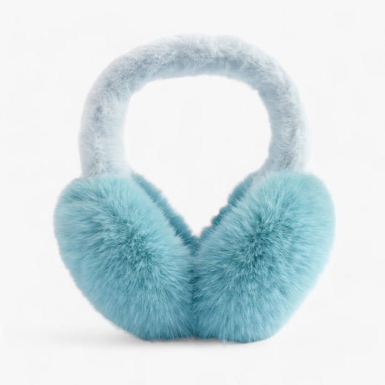 Aurora | Faux fur rabbit ear warmers - Cozy winter warmth