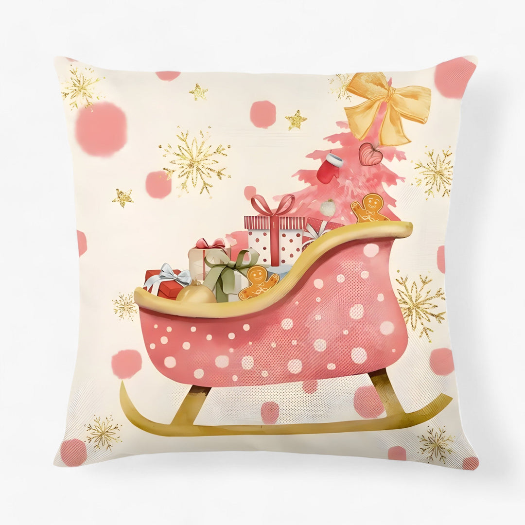 Frosty | Christmas Linen Cushion Cover - Festive and Comfortable Home Decor