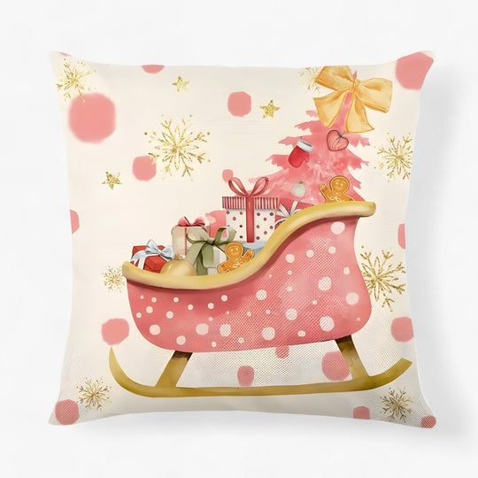 Frosty | Christmas Linen Cushion Cover - Festive and Comfortable Home Decor