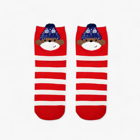 Holiday Fun | Cartoon Christmas Socks – Festive Ornaments and Gift Holders for Home Decoration