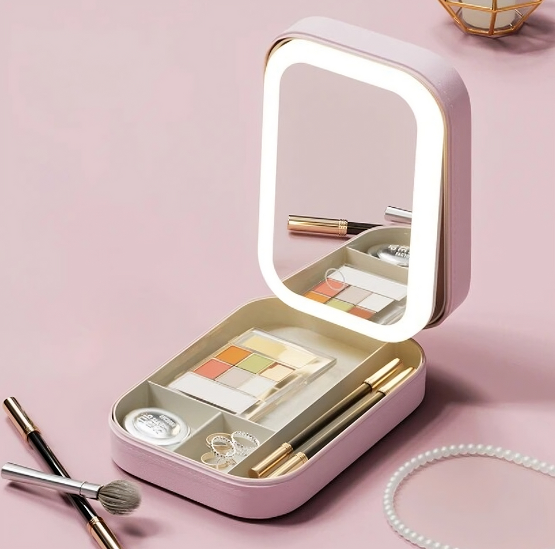 Myso™ | Makeup Organizer - With LED Mirror