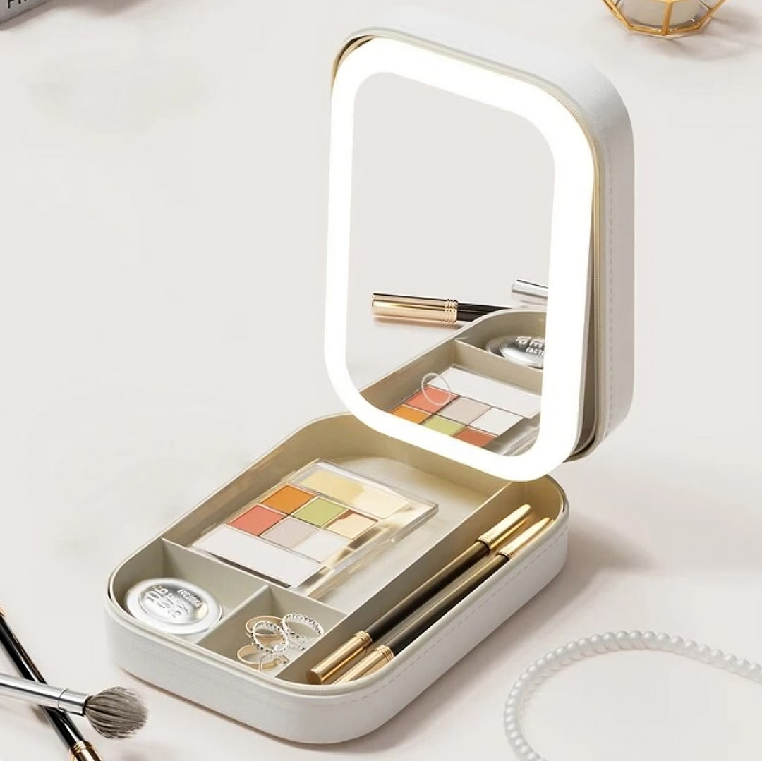 Myso™ | Makeup Organizer - With LED Mirror