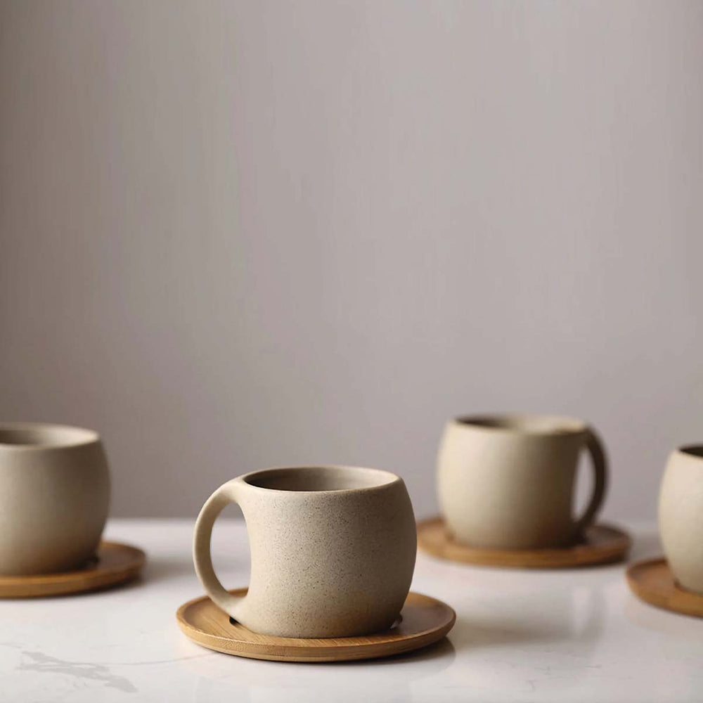 Elegant handcrafted ceramic jug with matte finish | Modern organic design | Perfect for serving drinks - matching cups available!