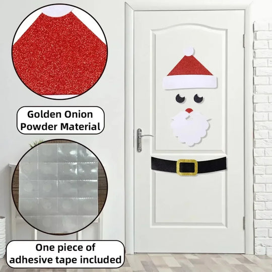 Fristy | Christmas Felt Stickers for Doors and Windows - Festive Decoration for the Home