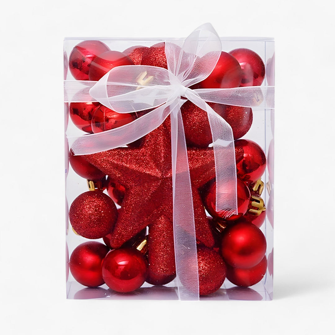 Sophia's Deco | Set of 30 Christmas Decorations - Transform Your Tree with Festive Elegance