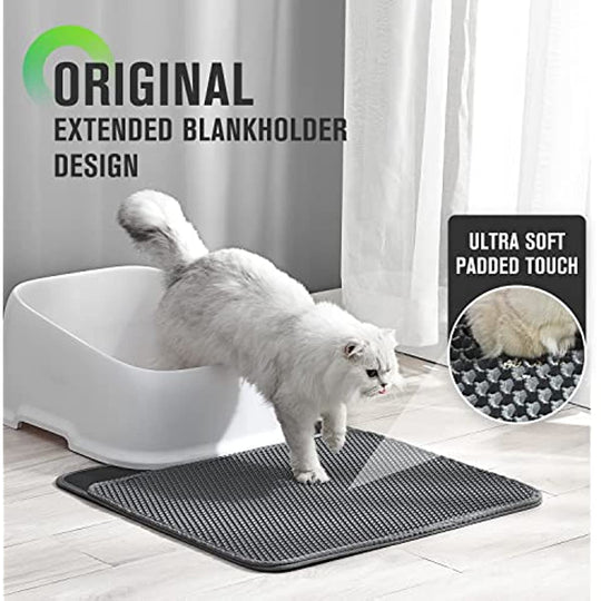 LitterBox™️ | Double Layer Litter Mat for Cats - Keep Your Floors Clean