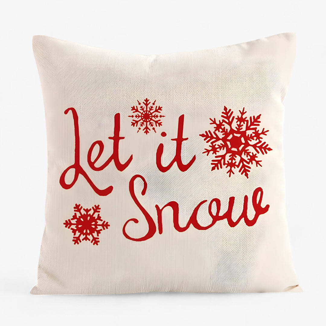 Frosty | Christmas Linen Cushion Cover - Festive and Comfortable Home Decor