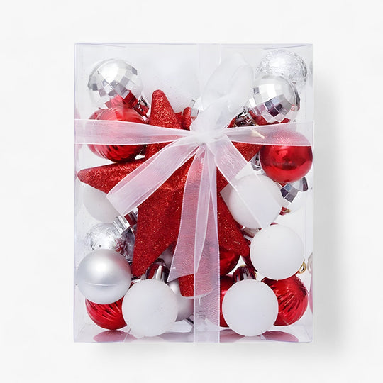 Sophia's Deco | Set of 30 Christmas Decorations - Transform Your Tree with Festive Elegance