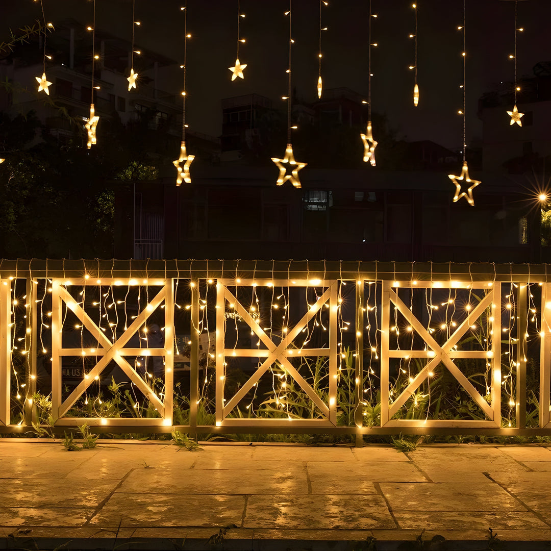 Lana | Ghirlanda luminosa a LED stellata di 138 LED - Illumina le tue feste con eleganza