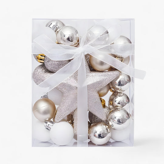 Sophia's Deco | Set of 30 Christmas Decorations - Transform Your Tree with Festive Elegance