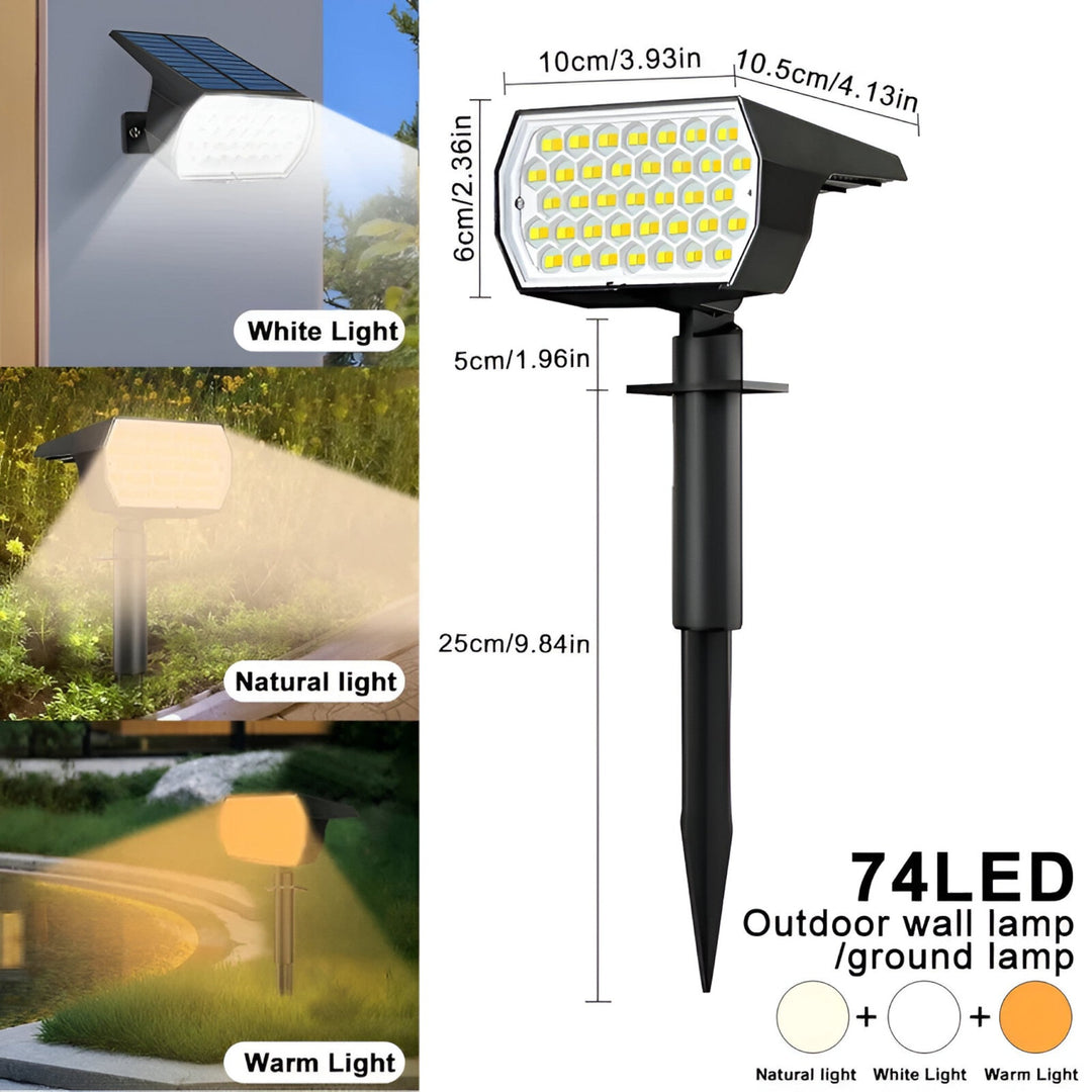 LED solar light for the garden