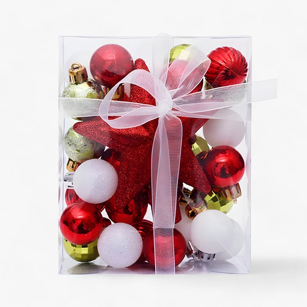 Sophia's Deco | Set of 30 Christmas Decorations - Transform Your Tree with Festive Elegance