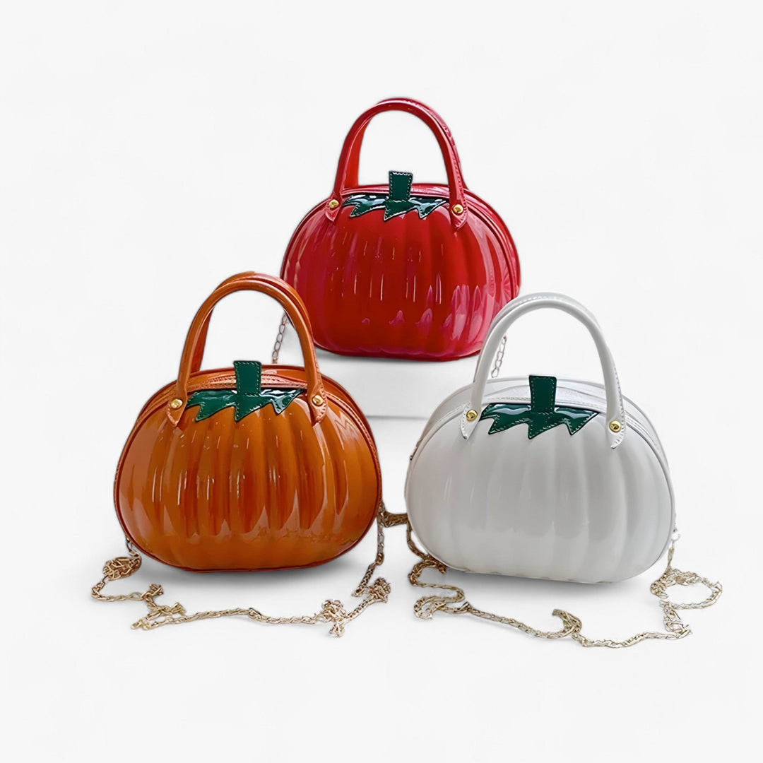 Khia | Creative Pumpkin Handbag - Trendy and Stylish Shoulder Bag for Women