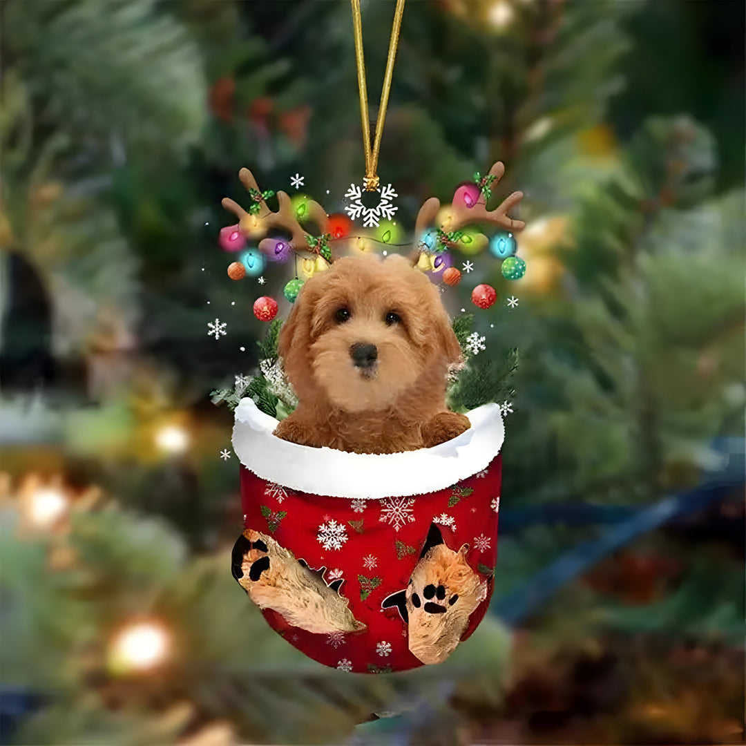 Ciondolo a forma di cucciolo dell'albero di Natale - Fascino festivo e regalo per gli amanti dei cani