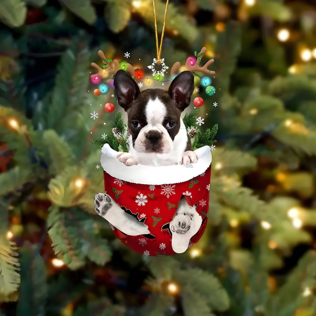 Ciondolo a forma di cucciolo dell'albero di Natale - Fascino festivo e regalo per gli amanti dei cani