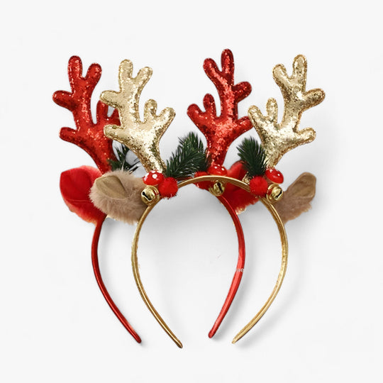 Emma | Christmas Tiara with Antlers - Festive and Delicate Accessory for Children