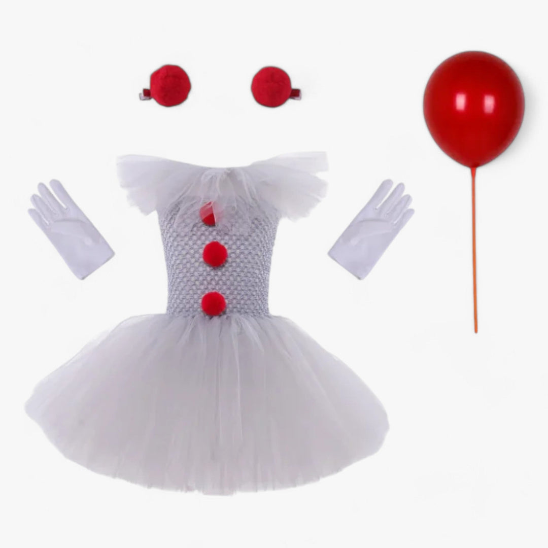 Rina | Pennywise Tutu Dress - Cute and Scary Outfit