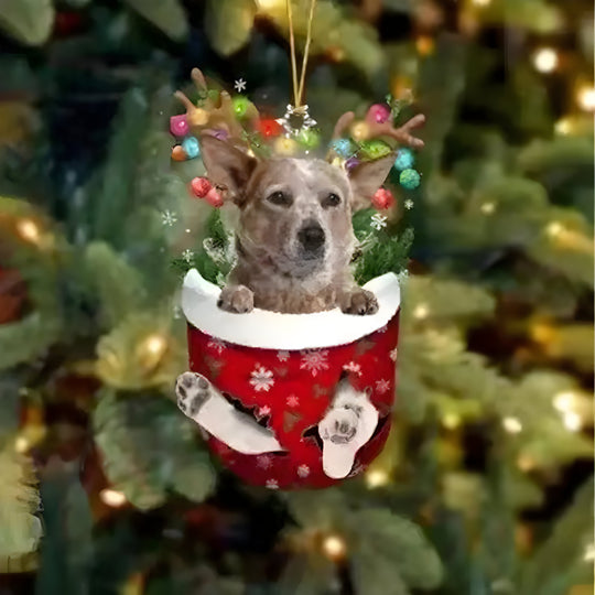 Ciondolo a forma di cucciolo dell'albero di Natale - Fascino festivo e regalo per gli amanti dei cani