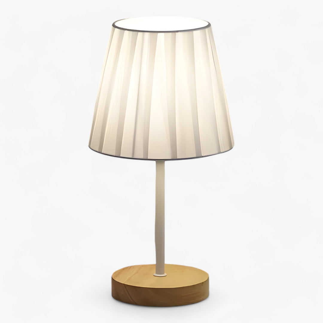 Elegant Wooden USB Table Lamp - Chic Cylindrical Night Light to Enhance Your Interior Decor