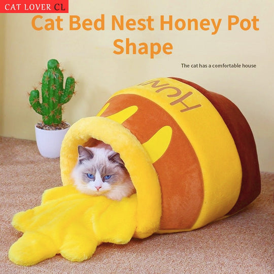 HoneyPot Cat House | Comfortable House for Cats - Perfect Hiding Place for Cats