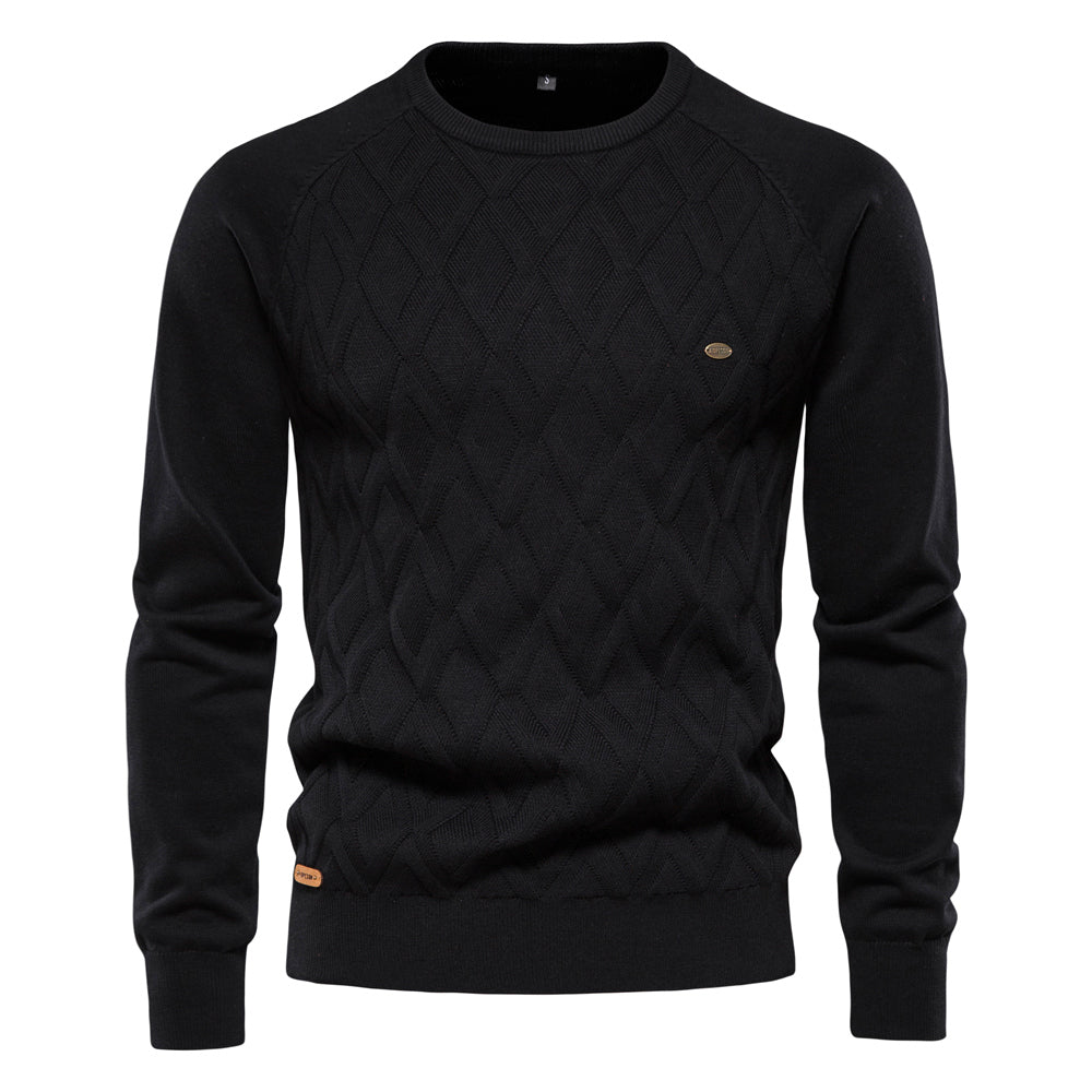 HELM | Men's Comfortable Knit Sweater - Ideal for Elegant Warmth