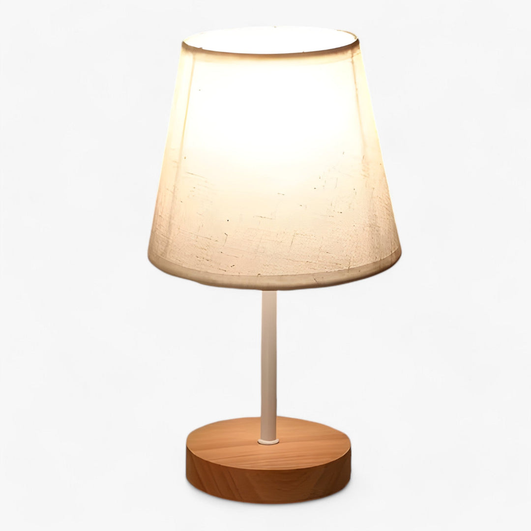 Elegant Wooden USB Table Lamp - Chic Cylindrical Night Light to Enhance Your Interior Decor