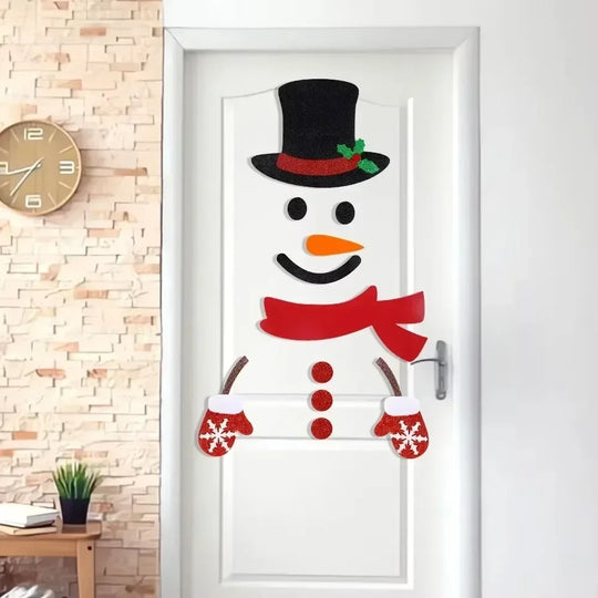 Fristy | Christmas Felt Stickers for Doors and Windows - Festive Decoration for the Home