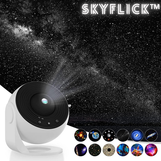 SkyFlick™ | Planetarium Star Projector - Transform Your Space into a Galaxy.