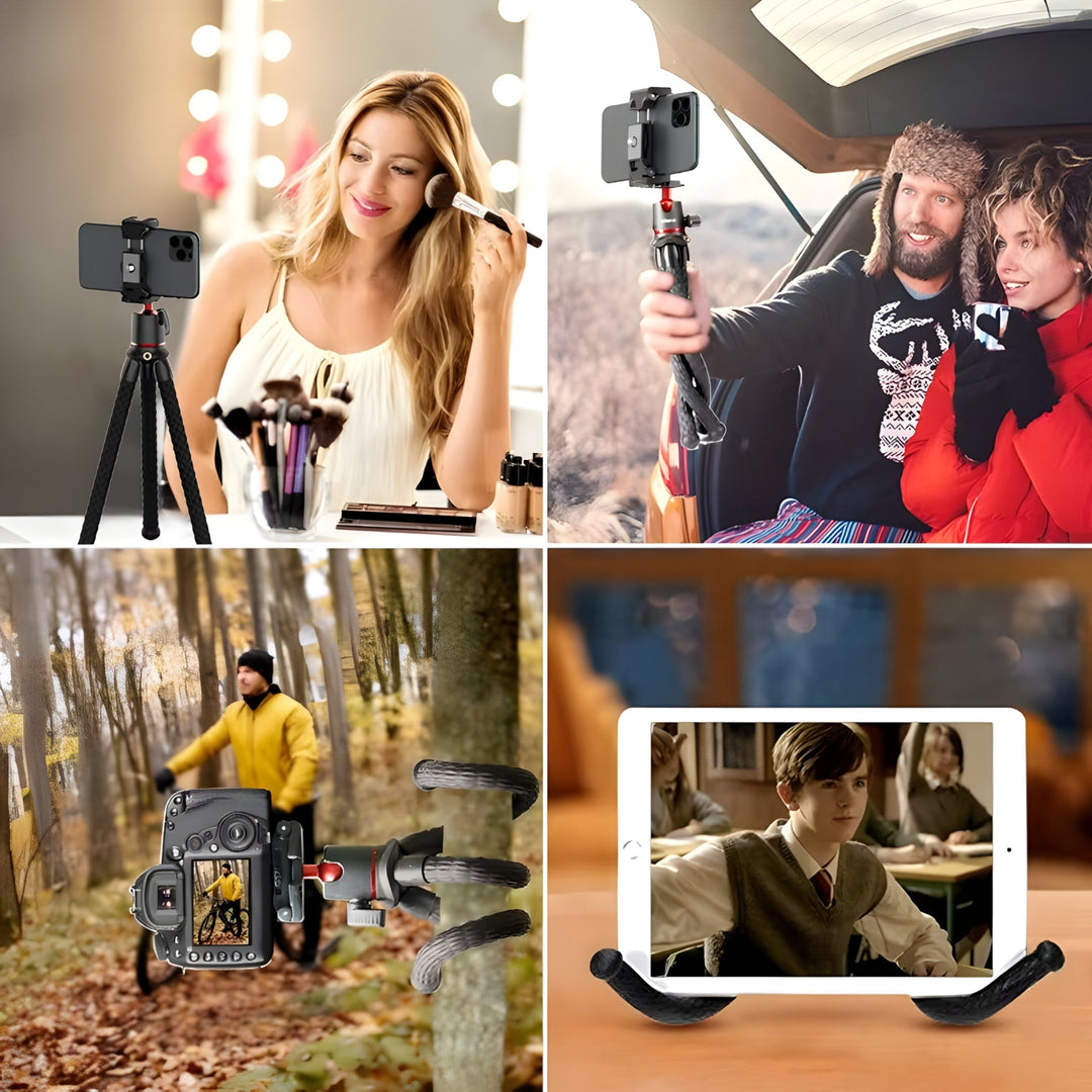 FlexiGrip Octopus Tripod - The Ultimate Versatile Support for Cameras and Phones!