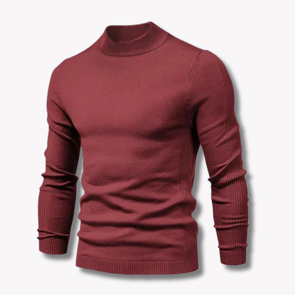 Chic wool pullover with high collar - The perfect blend of style and comfort for all your occasions