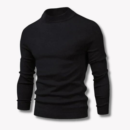 Chic wool pullover with high collar - The perfect blend of style and comfort for all your occasions